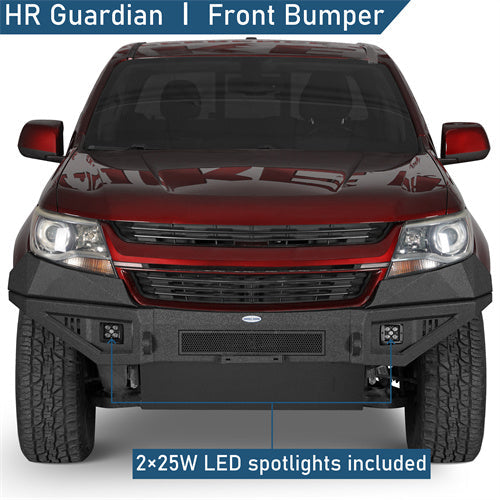 Front Bumper w/ Skid Plate For 2015-2020 Chevy Colorado (Excluding ZR2 Models) - Landshaker4x4