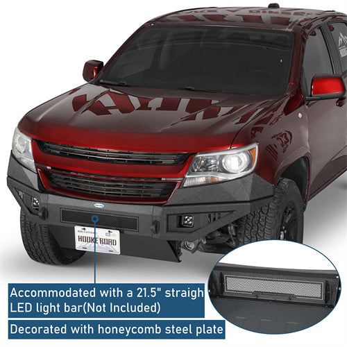 Front Bumper w/ Skid Plate For 2015-2020 Chevy Colorado (Excluding ZR2 Models) - Landshaker4x4