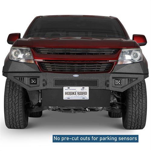 Front Bumper w/ Skid Plate For 2015-2020 Chevy Colorado (Excluding ZR2 Models) - Landshaker4x4