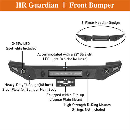 Guardian Ⅰ Front Bumper For 2007-2013 Chevy Silverado 1500 2nd Generation- LandShaker