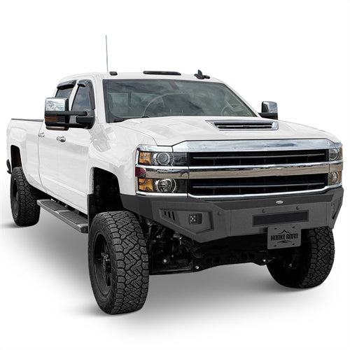 Front Bumper w/ LED Spotlights Included For 2015-2019 Chevy Silverado 2500HD/3500HD - Langshaker4x4