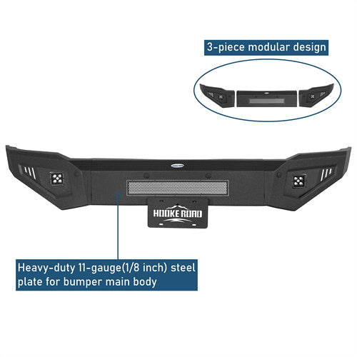 Front Bumper w/ LED Spotlights Included For 2015-2019 Chevy Silverado 2500HD/3500HD - Langshaker4x4