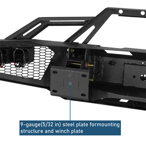 Front Bumper w/ LED Spotlights For 2015-2019 Chevy Silverado 2500HD/3500HD - Landshaker4x4