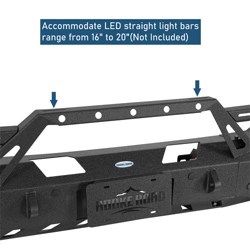 Front Bumper w/ LED Spotlights For 2015-2019 Chevy Silverado 2500HD/3500HD - Landshaker4x4