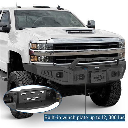 Front Bumper For 2015-2019 Chevy Silverado 2500HD/3500HD - Landshaker4x4