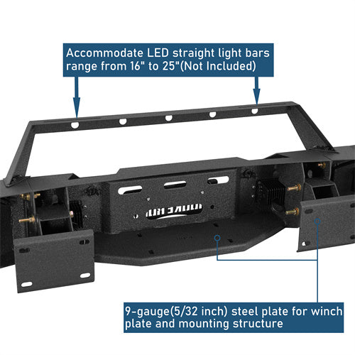 Front Bumper For 2015-2019 Chevy Silverado 2500HD/3500HD - Landshaker4x4