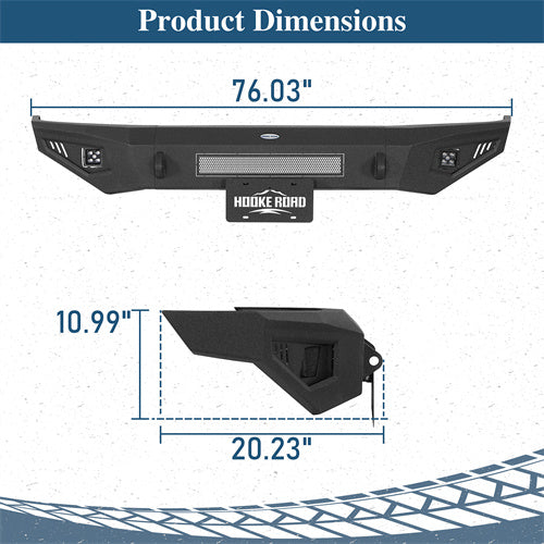 Road Trip Front Bumper For 1992-1996 Ford Bronco F-150/F-250/F-350 - landshaker
