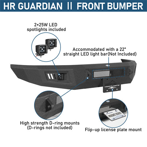 Guardian Ⅱ Front Bumper For 2004-2008 Ford F-150 - Landshaker4x4