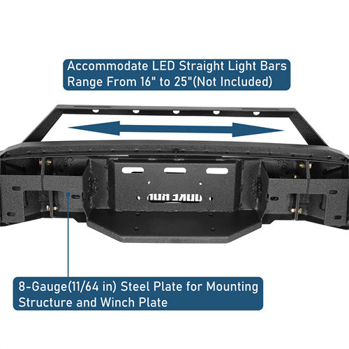 Discovery Ⅰ  Front Bumper w/ LED Spotlights For 2021-2023 Ford F-150 (Excluding Raptor) - LandShaker