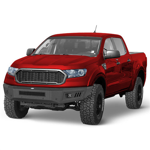 Front Bumper w/ LED Spotlights For 2019-2023 Ford Ranger - Landshaker4x4