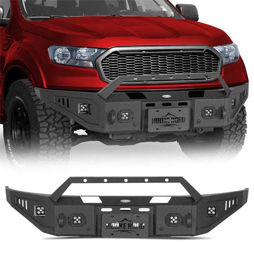 Front Bumper w/ Winch Plate For 2019-2023 Ford Ranger - Landshaker4x4