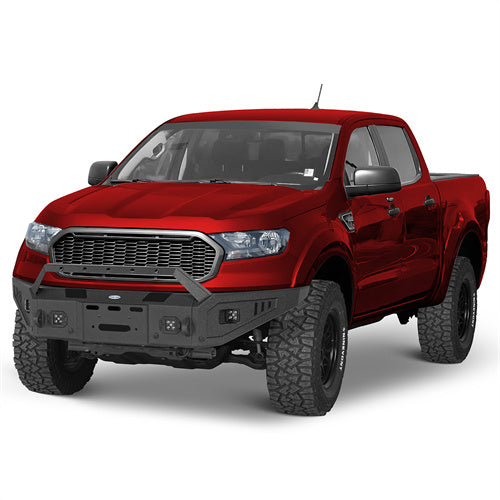 Front Bumper w/ Winch Plate For 2019-2023 Ford Ranger - Landshaker4x4