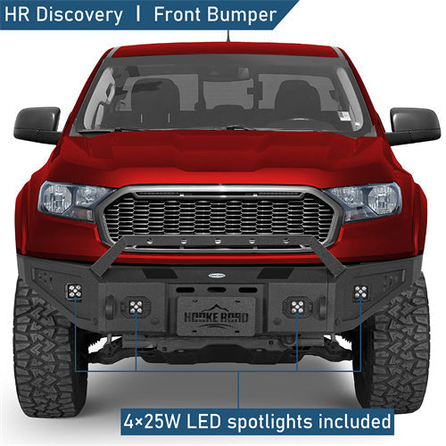 Front Bumper w/ Winch Plate For 2019-2023 Ford Ranger - Landshaker4x4