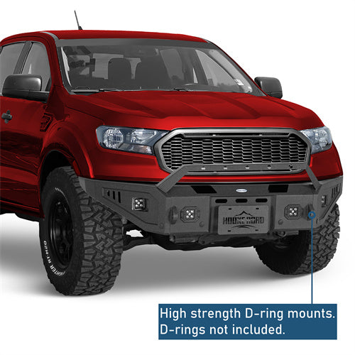 Front Bumper w/ Winch Plate For 2019-2023 Ford Ranger - Landshaker4x4