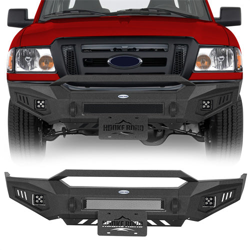 Front Bumper w/ LED Spotlights Included For 1998-2011 Ford Ranger - landshaker