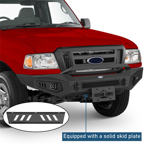 Front Bumper w/ LED Spotlights Included For 1998-2011 Ford Ranger - landshaker
