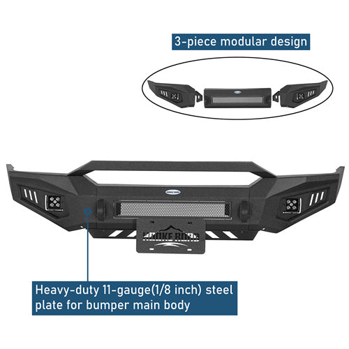 Front Bumper w/ LED Spotlights Included For 1998-2011 Ford Ranger - landshaker