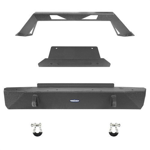 Stubby Front Bumper w/Winch Plate(76-86 Jeep Wrangler CJ-7)-LandShaker