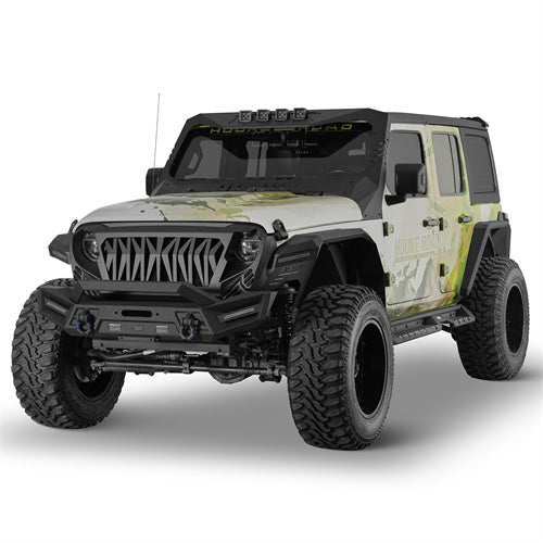 Off-road Front Bumper For 2018-2025 Jeep Wrangler JL & Gladiator JT - Landshaker4x4