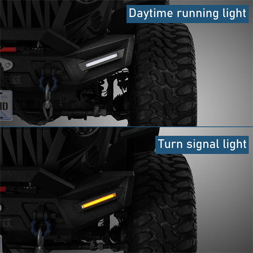 Off-road Front Bumper For 2018-2025 Jeep Wrangler JL & Gladiator JT - Landshaker4x4