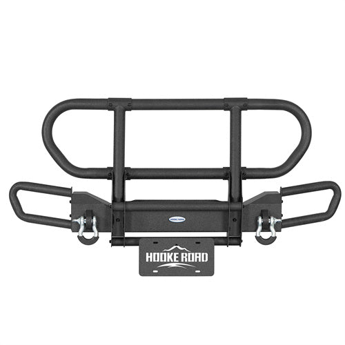 Rock Crawler Front Bumper w/ Grille Guard Brush Guard For 1987-2006 Jeep Wrangler YJ TJ - Landshaker4x4