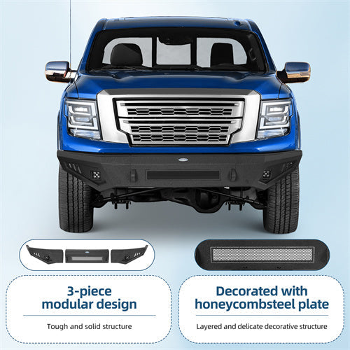 Off-road Front Bumper For 2017-2024 Nissan Titan (Excluding Titan XD) - Landshaker4x4