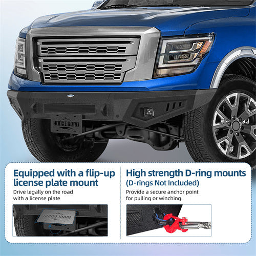 Off-road Front Bumper For 2017-2024 Nissan Titan (Excluding Titan XD) - Landshaker4x4