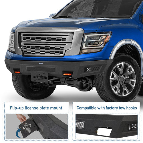 Front Bumper For 2017-2024 Nissan Titan 17-24(Excluding Titan XD) - Landshaker4x4