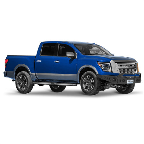Road Trip Front Bumper w/ Winch Plate For 2017-2024 Nissan Titan (Excluding Titan XD) - Landshaker4x4