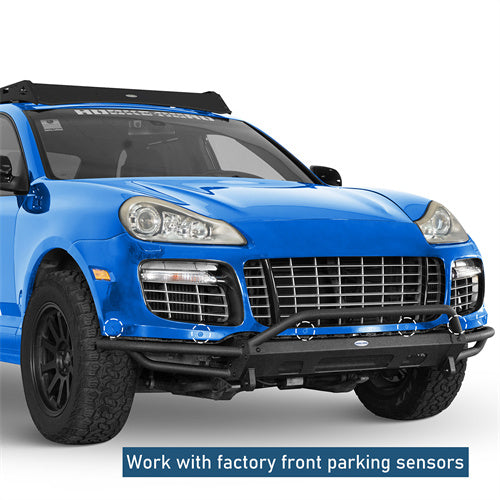 Bison Series Tube Front Bumper For 2008-2010 Porsche Cayenne 957 - Langshaker4x4