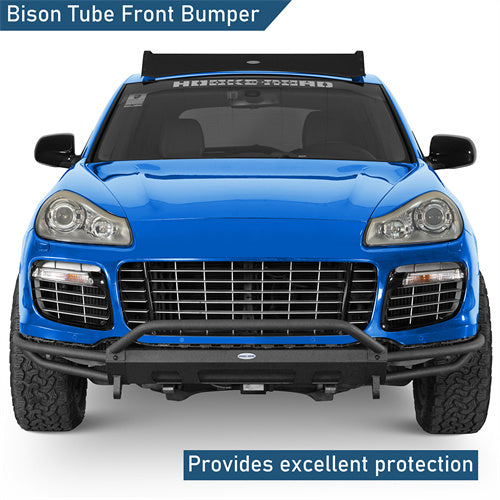 Bison Series Tube Front Bumper For 2008-2010 Porsche Cayenne 957 - Langshaker4x4