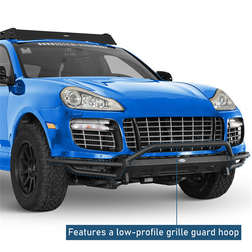 Bison Series Tube Front Bumper For 2008-2010 Porsche Cayenne 957 - Langshaker4x4