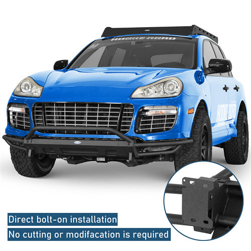 Bison Series Tube Front Bumper For 2008-2010 Porsche Cayenne 957 - Langshaker4x4