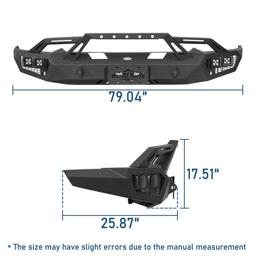 Off-Road Front Bumper For 2019-2024 Ram 1500(Excluding EcoDiesel, Rebel & TRX, Classic Models) - LandShaker