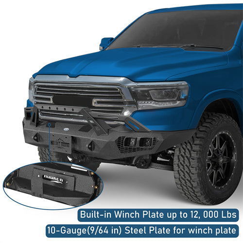 Off-Road Front Bumper For 2019-2024 Ram 1500(Excluding EcoDiesel, Rebel & TRX, Classic Models) - LandShaker