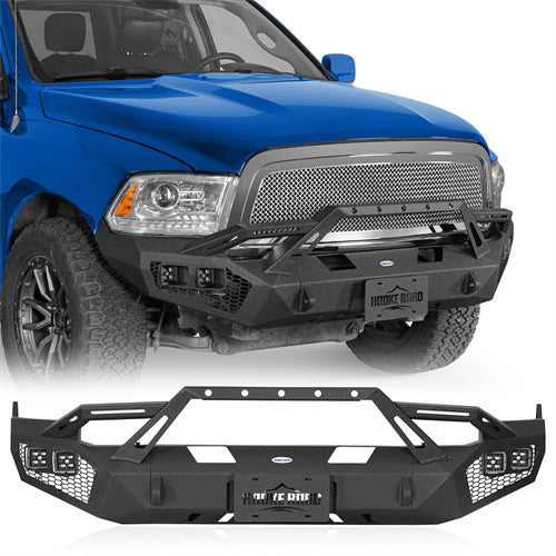 Road Trip Earthshaker Series Front Bumper w/ LED Lights For 2009-2012 Ram 1500 - LandShaker