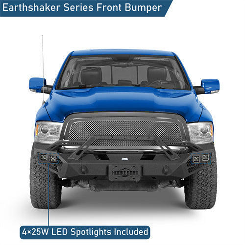 Road Trip Earthshaker Series Front Bumper w/ LED Lights For 2009-2012 Ram 1500 - LandShaker
