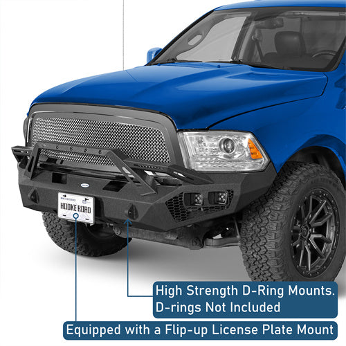 Road Trip Earthshaker Series Front Bumper w/ LED Lights For 2009-2012 Ram 1500 - LandShaker