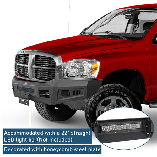 Road Trip Guardian Ⅱ Front Bumper For 2006-2009 Ram 2500 3500 - Landshaker4x4