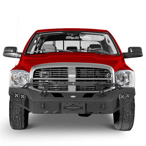 Aftermarket Earthshaker Series Front Bumper w/ LED Lights For 2006-2009 Ram 2500 3500 - LandShaker4x4