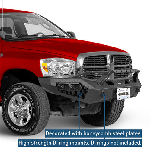 Aftermarket Earthshaker Series Front Bumper w/ LED Lights For 2006-2009 Ram 2500 3500 - LandShaker4x4
