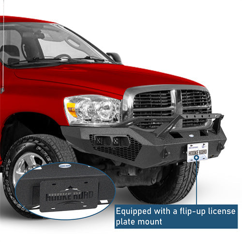 Aftermarket Earthshaker Series Front Bumper w/ LED Lights For 2006-2009 Ram 2500 3500 - LandShaker4x4