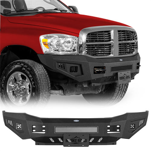 Front Bumper w/ LED spotlights For 2006-2009 Ram 2500/3500 - Landshaker4x4