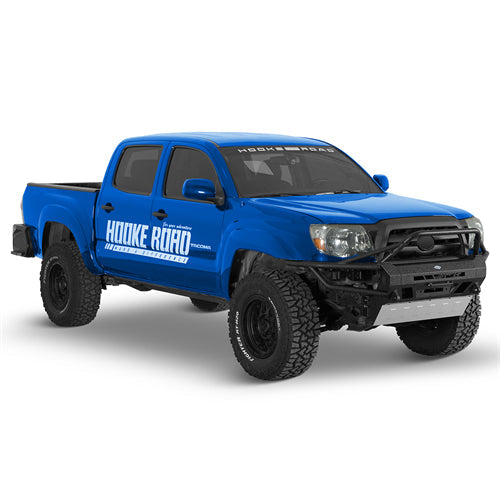 ExplorerX Tube Front Bumper w/ LED Lights For 2005-2011 Toyota Tacoma - Landshaker4x4