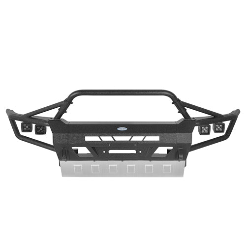 ExplorerX Tube Front Bumper w/ LED Lights For 2005-2011 Toyota Tacoma - Landshaker4x4