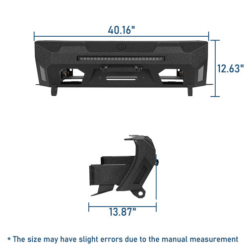 Aftermarket Blink Stubby Front Bumper For 2014-2024 Toyota 4Runner(Excluding Limited & Nightshade) - LandShaker4x4