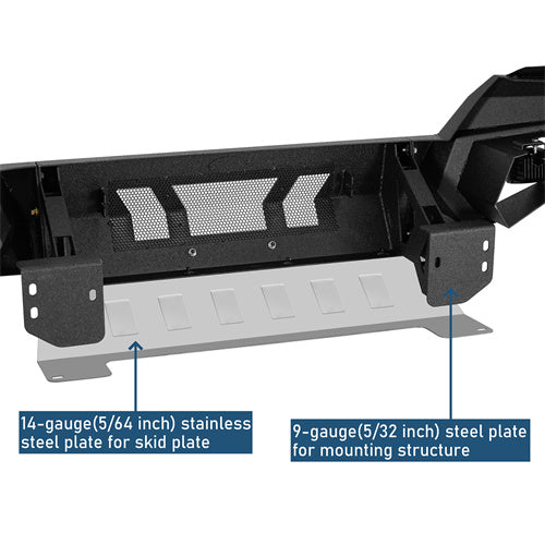 Front Bumper w/ LED Lights For 2016-2023 Toyota Tacoma 3rd Gen - LandShaker4x4