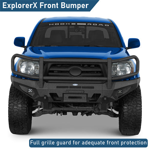 Front Bumper w/ Grille Guard For 2005-2011 Toyota Tacoma - Landshaker4x4