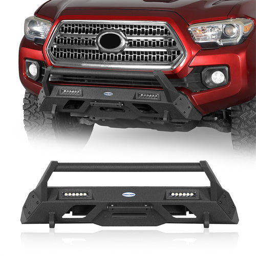 Front Bumper w/ LED Spotlights For 2016-2023 Toyota Tacoma - Landshaker4x4
