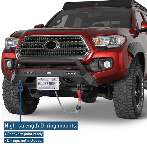 Front Bumper w/ LED Spotlights For 2016-2023 Toyota Tacoma - Landshaker4x4